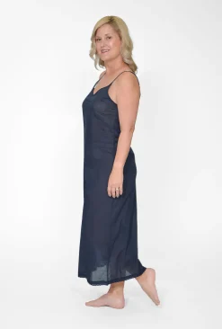 Orientique Maxi Cotton Dress Slip in- Slip Dresses