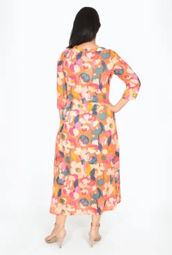 One Summer Maxine 3/4 Sleeve Cotton Maxi Dress in- Long Sleeved Dresses | Cotton Dresses