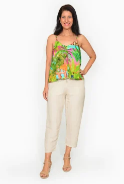Escape Mel Linen Rayon Blend Pant in-Women Womens Pants