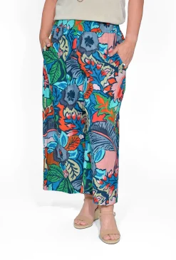 Orientique Noni Organic Cotton Wide Leg Crop Pant in-Women Womens Pants | Organic Cotton Clothing