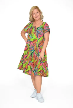 One Summer Nora Cotton Short Sleeve Tassel Dress in- Short Sleeved Dresses | Cotton Dresses