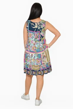 Orientique Padma Rayon Sleeveless Dress in- Sleeveless Dresses