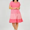 One Summer Rachel Short Sleeve Smock Dress in- Above Knee Dresses | Knee Length Dresses