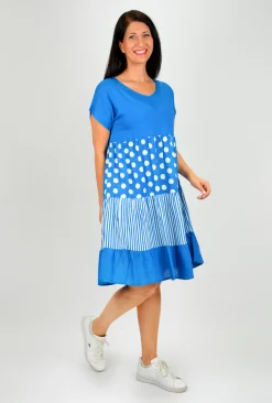 One Summer Rachel Short Sleeve Smock Dress in- Above Knee Dresses | Knee Length Dresses