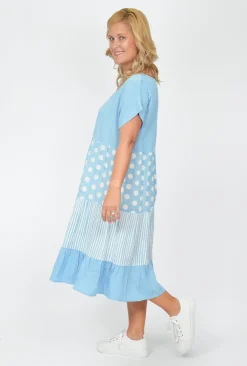 One Summer Rachel Short Sleeve Smock Dress in- Cotton Dresses | Midi Dresses