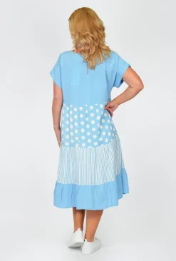 One Summer Rachel Short Sleeve Smock Dress in- Cotton Dresses | Midi Dresses