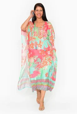 Escape Rihanna Rayon Kaftan in- Short Sleeved Dresses | Long Dresses