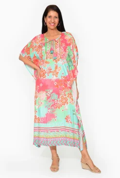 Escape Rihanna Rayon Kaftan in- Short Sleeved Dresses | Long Dresses