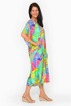 Escape Rihanna Rayon Kaftan in- Long Dresses | Sleeved Dress