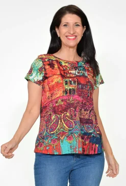 Orientique Romy Cotton Cotton Essential Tee in- Cotton Tops | Organic Cotton Clothing