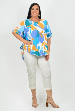 New U Collection Rosie Ruffle Sleeve Top- Short Sleeve Tops | Sleeved Dress