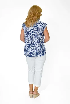 Orientique Ruth Organic Cotton Cap Sleeve Top in- Cotton Tops | Organic Cotton Clothing