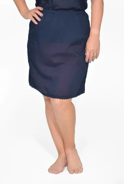 Orientique Short Cotton Skirt Slip in- Slip Skirts