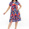 One Summer Sylvia Cotton Short Sleeve Dress in- Short Sleeved Dresses | Cotton Dresses