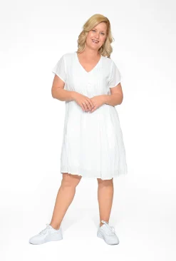 One Summer Tessa Cotton Short Sleeve Dress in- Short Sleeved Dresses | Cotton Dresses