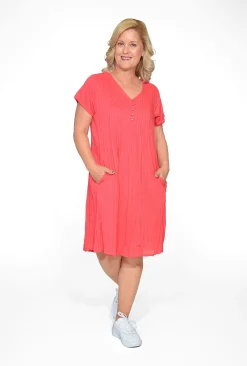 One Summer Tessa Cotton Short Sleeve Dress in- Short Sleeved Dresses | Cotton Dresses