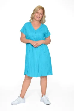 One Summer Tessa Cotton Short Sleeve Dress in- Short Sleeved Dresses | Cotton Dresses