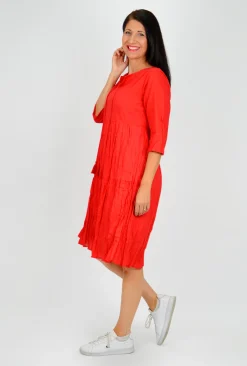 One Summer Wendy 3/4 Sleeve Dress in- Long Sleeved Dresses | Knee Length Dresses