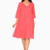 One Summer Wendy Cotton Sleeve Dress in- Cotton Dresses | Sleeved Dress