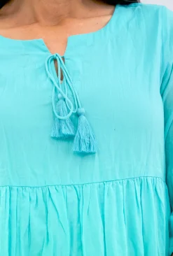 One Summer Wendy Cotton Sleeve Dress in- Cotton Dresses | Knee Length Dresses